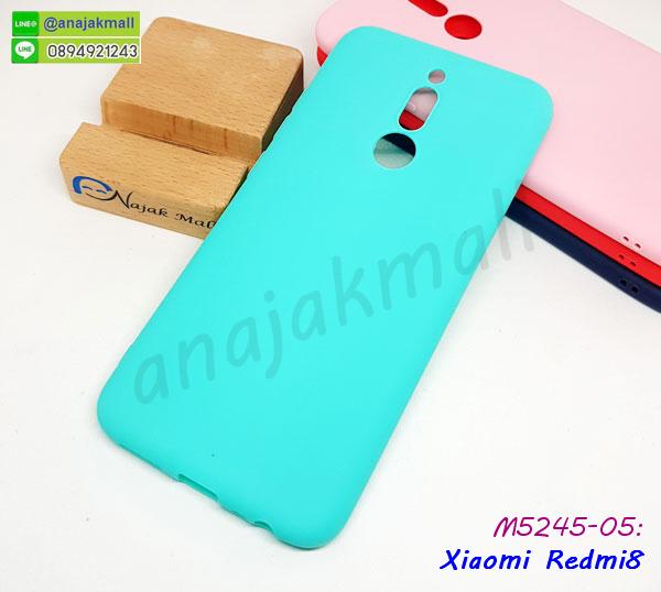 M5245-05 เคสยางนิ่ม Xiaomi Redmi8 สีเขียวมินท์ กรอบยางเสี่ยวหมี่เรดหมี่8