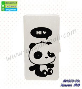 M4813-16 เคสฝาพับ Xiaomi Mi9 ลาย Hi Panda