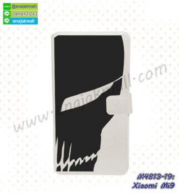 M4813-19 เคสฝาพับ Xiaomi Mi9 ลาย Black Mask01