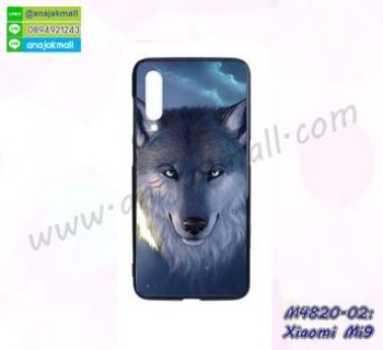 M4820-02 เคสยางนิ่ม Xiaomi Mi9 ลาย Wolf