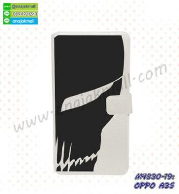 M4830-19 เคสฝาพับ OPPO A3S ลาย Black Mask01