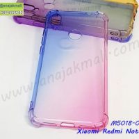 M5018-02 เคสยางกันกระแทก Xiaomi Redmi Note7 สีฟ้า-ชมพู