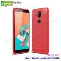 M5115-04 เคสยางกันกระแทก Asus ZenFone5Q-5lite-ZC600KL สีแดง