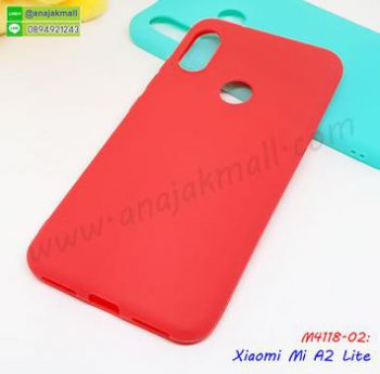 M4118-02 เคสยางนิ่ม Xiaomi A2 Lite สีแดง