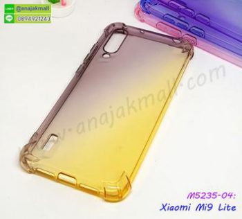 M5235-04 เคสยางกันกระแทก Xiaomi Mi9 lite สีดำ-เหลือง