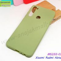 M5255-02 เคสยาง Xiaomi Redmi Note8 สีเขียว