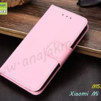 M5284-04 เคสหนังฝาพับ Xiaomi Mi Note10 สีชมพูอ่อน