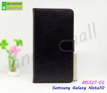 M5327-02 เคสฝาพับ Samsung Note10 สีดำ