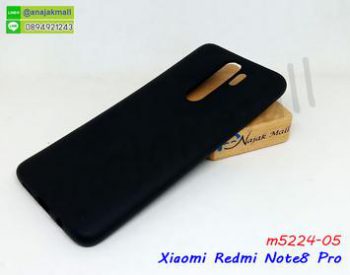 M5224-05 เคสยางนิ่ม Xiaomi Redmi Note8 Pro สีดำ