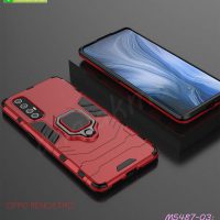 M5487-03 เคส oppo reno3 pro กันกระแทก หลังแหวนแม่เหล็ก สีแดง