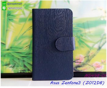 M5498-01 เคสฝาพับ Asus Zenfone3 (ZE552KL) สีน้ำเงิน