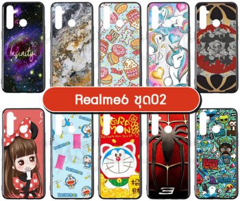 M5519-S02 เคส Realme6 พิมพ์ลายการ์ตูน Set02 (เลือกลาย)