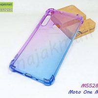 M5528-01 เคสกันกระแทก Moto One Macro สีม่วง-น้ำเงิน