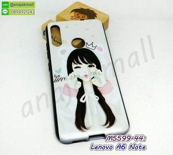 M5599-44 เคส Lenovo A6 Note ลาย Happy18 กรอบยางเลโนโว a6note ลายการ์ตูน