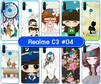 M5593-S04 เคส Realme C3 พิมพ์ลายการ์ตูน Set04 (เลือกลาย)