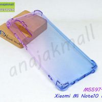 M5597-01 เคสยางกันกระแทก Xiaomi Mi Note10 Lite สีม่วง-น้ำเงิน