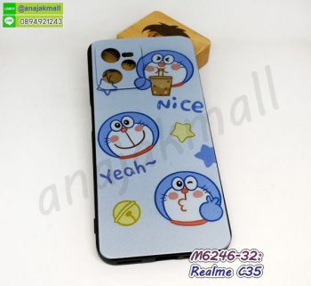 M6246-32 เคส realme c35 ลาย DoraNice04 กรอบยางเรียวมีซี35 พิมพ์ลายการ์ตูน