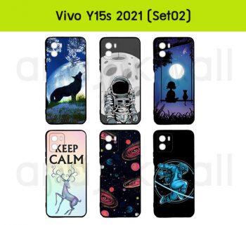 M6290-S02 เคส vivo y15s 2021 ยางนิ่ม พิมพ์ลายการ์ตูน Set02 (เลือกลาย)