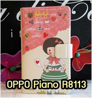 M586-04 เคสฝาพับ OPPO Find Piano ลาย Candy