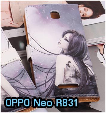 M623-08 เคสไดอารี่ OPPO Neo R831 ลาย Night Moon