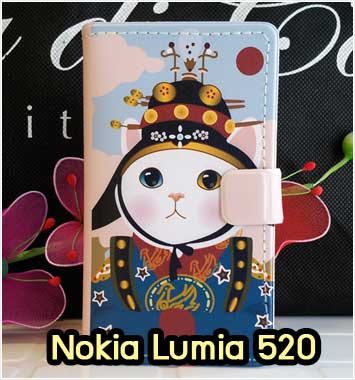 M598-05 เคสฝาพับ Nokia Lumia 520 ลายซามูไร