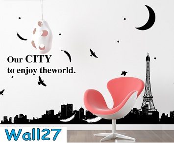 Wall27 Wall Sticker ลาย Our City