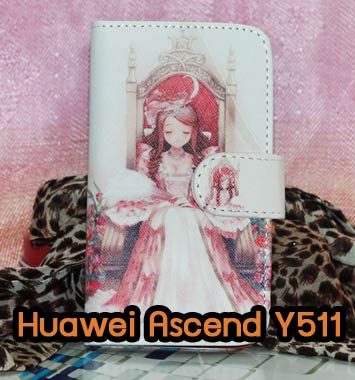 M660-01 เคสฝาพับ Huawei Ascend Y511 ลาย Queen