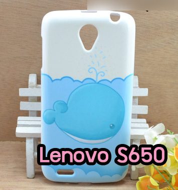 M683-02 เคสซิลิโคน Lenovo S650 ลายปลาวาฬ