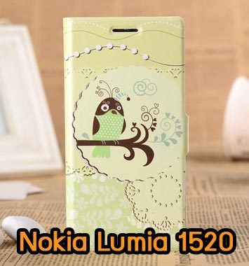 M688-02 เคสฝาพับ Nokia Lumia 1520 ลาย Bird
