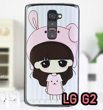 M617-09 เคสมือถือ LG G2 ลายสาวกระต่าย