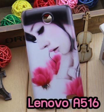 M696-04 เคสแข็งพิมพ์ลาย Lenovo A516 ลาย Flower