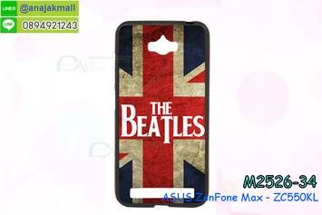 M2526-34 เคสยางดำ ASUS ZenFone Max (ZC550KL) ลาย The Beatles