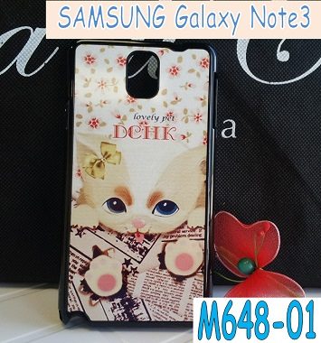 M648-01 เคสมือถือ Samsung Galaxy Note 3 ลาย Lovely Pet