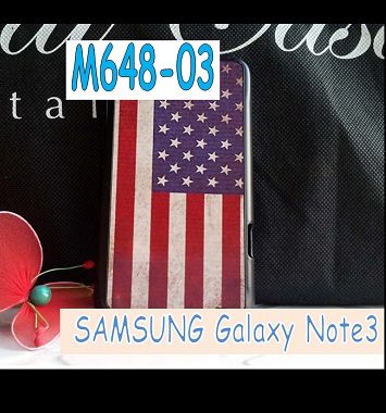 M648-03 เคสมือถือ Samsung Galaxy Note 3 ลาย USA