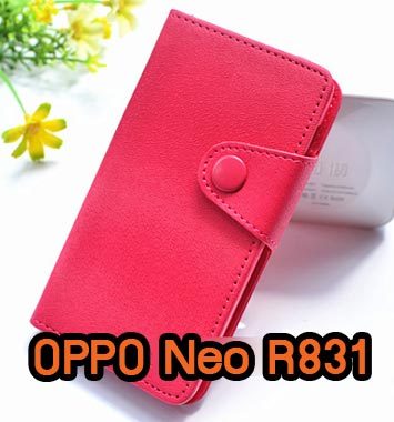 M662-04 เคสไดอารี่ OPPO Neo R831 สีกุหลาบ