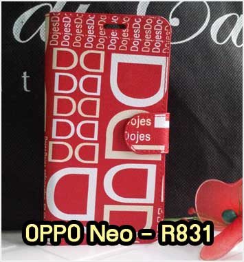 M669-04 เคสฝาพับ OPPO Neo – R831 สีแดง
