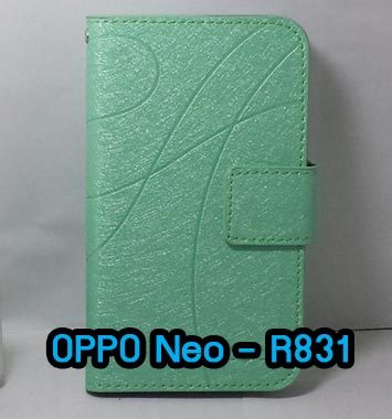 M672-03 เคสฝาพับ OPPO Neo – R831 สีเขียว