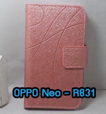 M672-04 เคสฝาพับ OPPO Neo – R831 สีชมพู