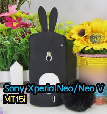 M678-03 เคสกระต่าย Sony Xperia Neo/Neo V สีดำ