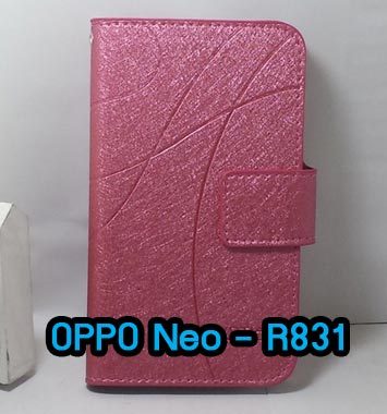 M672-06 เคสฝาพับ OPPO Neo – R831 สีกุหลาบ