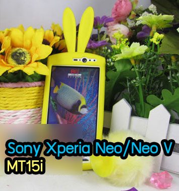 M678-05 เคสกระต่าย Sony Xperia Neo/Neo V สีเหลือง