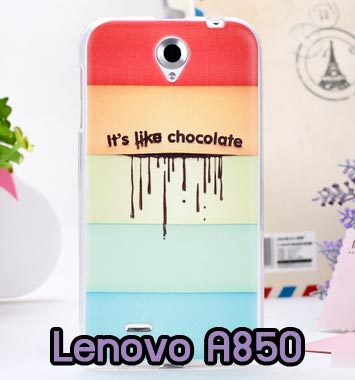 M558-08 เคสแข็ง Lenovo A850 ลาย Chocolate
