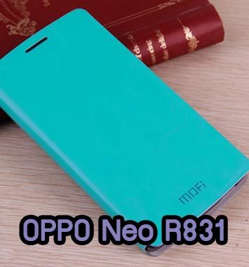 M709-02 เคสฝาพับ OPPO Neo R831 สีฟ้า