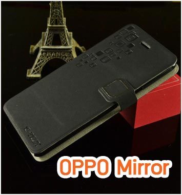 M720-04 เคสฝาพับ OPPO Find Mirror สีดำ