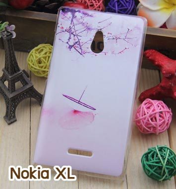 M753-10 เคสแข็ง Nokia XL ลาย Flower IV