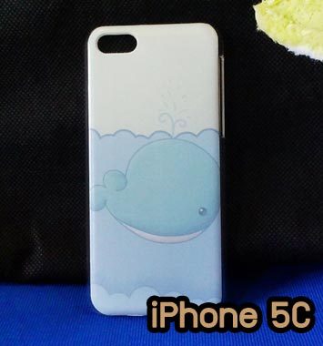 M750-12 เคสแข็ง iPhone 5C พิมพ์ลายปลาวาฬ