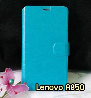 M752-03 เคสฝาพับ Lenovo A850 สีฟ้า