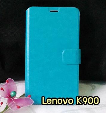 M746-03 เคสฝาพับ Lenovo K900 สีฟ้า