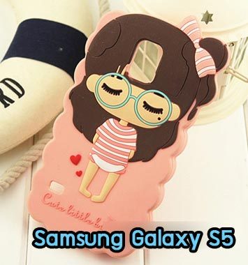 M730-02 เคสซิลิโคน Samsung Galaxy S5 สีชมพูอ่อน