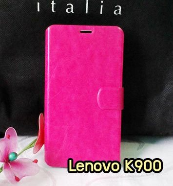 M746-05 เคสฝาพับ Lenovo K900 สีกุหลาบ